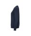 Womens/ladies Crew Neck Sweatshirt Navy Cottover-3