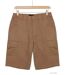 CHALLENGER INCA3 : Bermuda en coton camel pour homme avec taille élastiquée tout confort-4