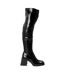 Bottes Hauteur Genoux Kolby Femme Noir Verni Steve Madden-1