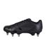 Mens Stampede Groundbreak Team Patterned Leather Soft Ground Rugby Boots Black Silver Canterbury-2