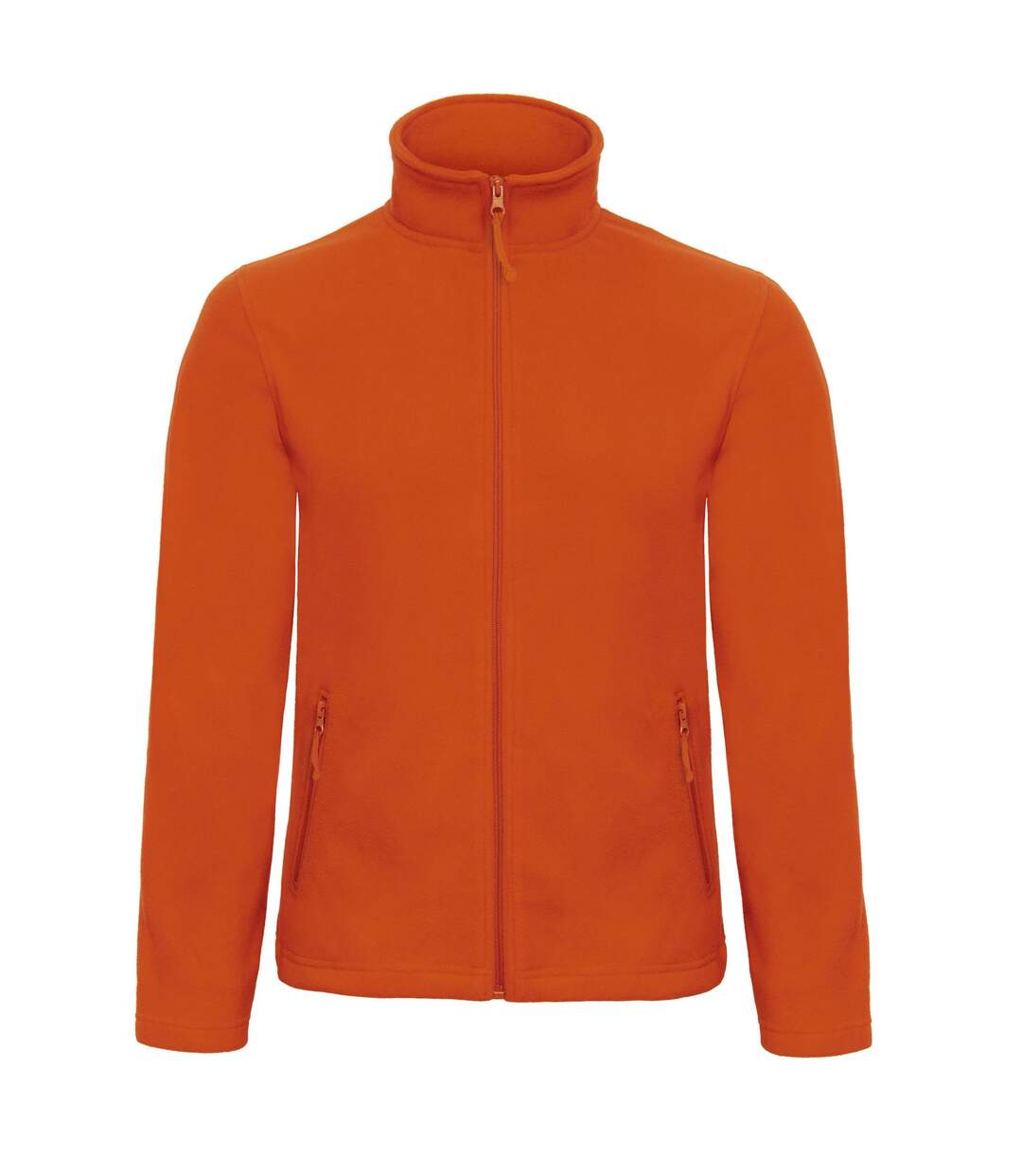 Mens id.501 fleece jacket pumpkin orange B&C-1