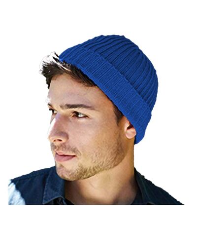 Beechfield Unisex Retro Trawler Winter Beanie Hat (Bright Royal) - UTRW246