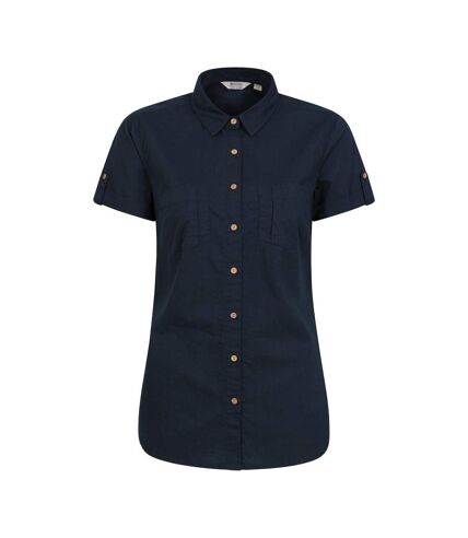 Mountain Warehouse Womens/Ladies Coconut Short-Sleeved Shirt (Dark Blue) - UTMW2082