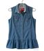 Axone Denim-Confort Tunique en jean bleu coupe ample pour un style quotidien 100% coton-2