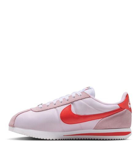 Womens/ladies Cortez Suede Trainers Pink Foam Nike