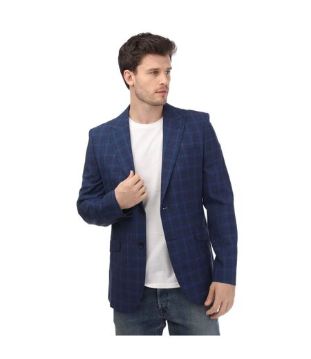 Mens apolloj wool slim blazer blue Ted Baker