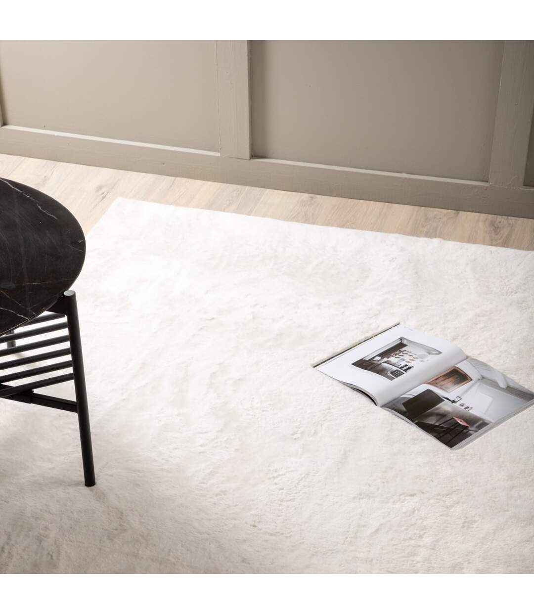 Tapis Design Nina 160x230cm Blanc-3