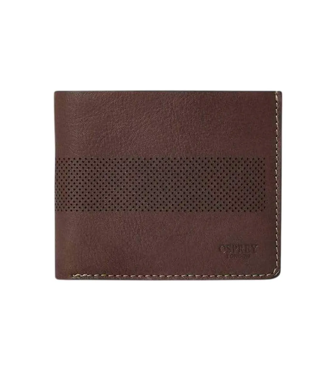 Portefeuille Motif/style Perforé Arthur Taille Unique Marron Chocolat Osprey-1