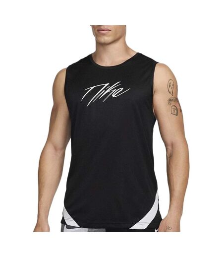 Maillot de basket noir homme nike strtfv - m
