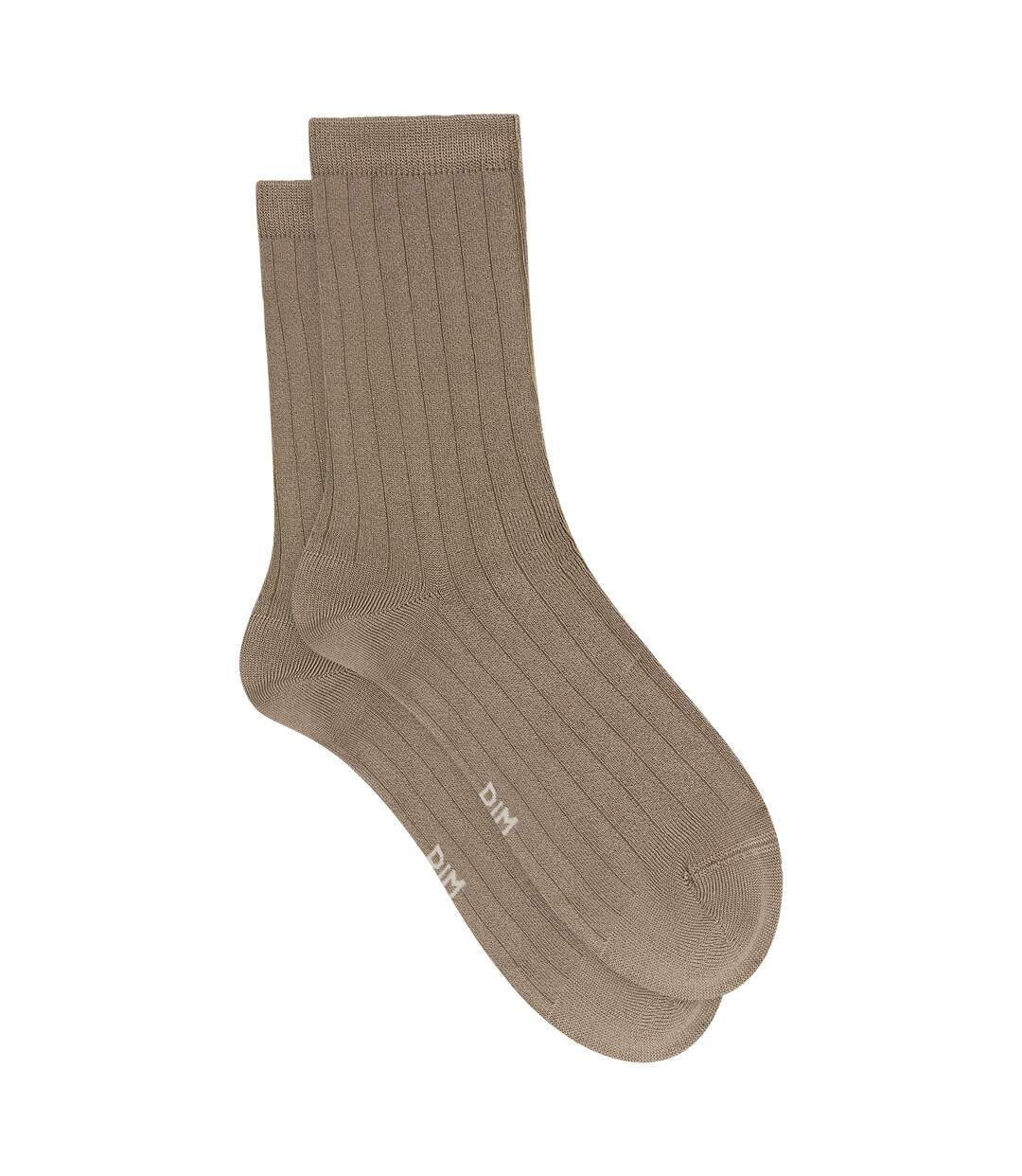 Chaussettes mi-hautes effet satiné Mode-3