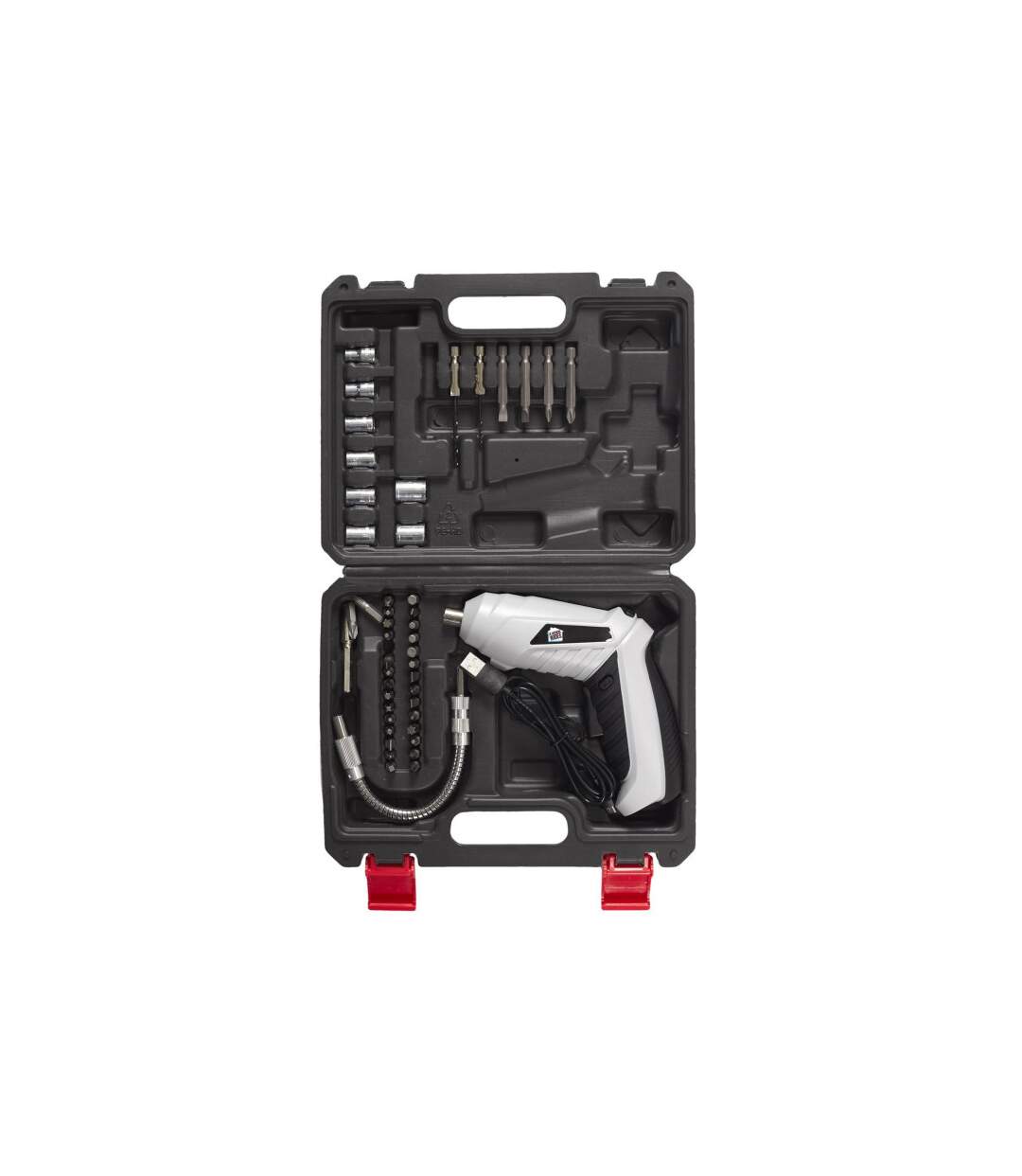 Tournevis sans Fil Tête Rotative 16cm Gris & Noir-5