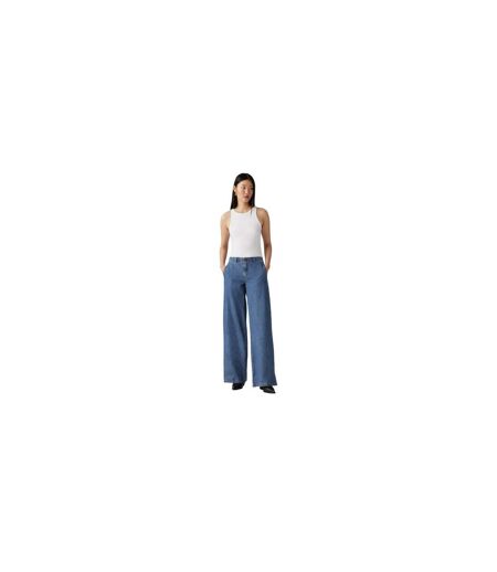 Womens/ladies Big Yikes Wide Leg Chinos Blue Levis