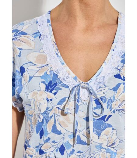 Chemise de nuit coton dentelle