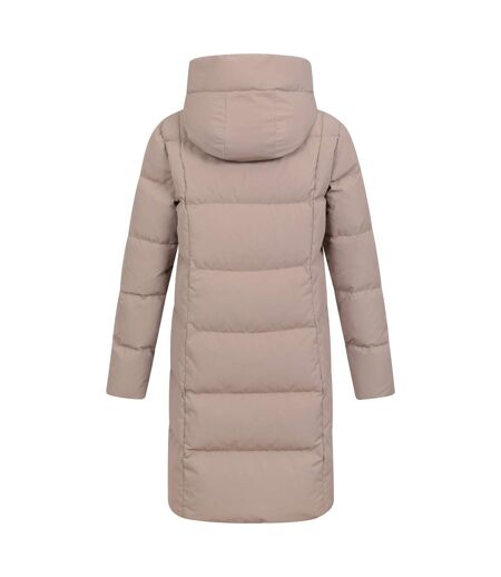 Womens/ladies Cosy Extreme Ii Wrap Down Jacket Taupe Mountain Warehouse