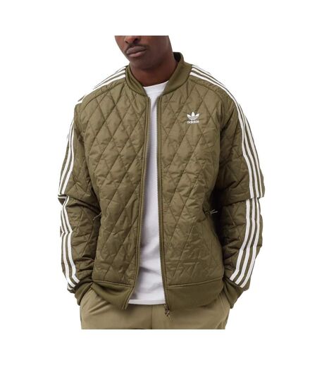 Veste Verte Homme Adidas Quilted - L