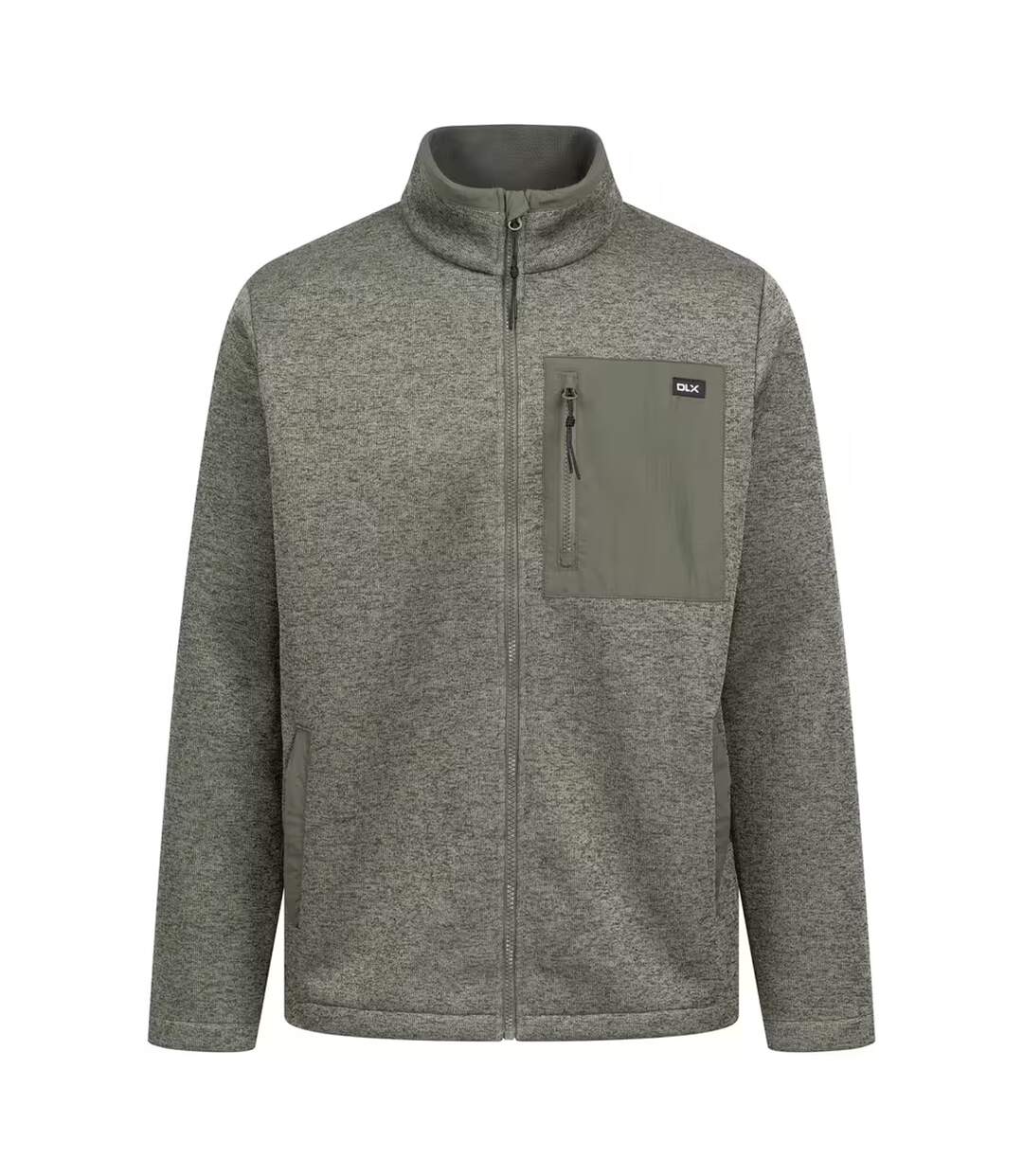 Veste Polaire Boyle Homme Vert Mousse Chiné Trespass-1
