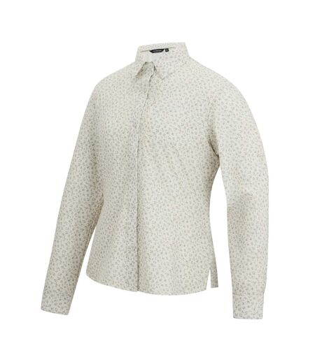 Chemisier Manches Longues Voyage Motif/style Pétale Femme Blanc Cassé Regatta
