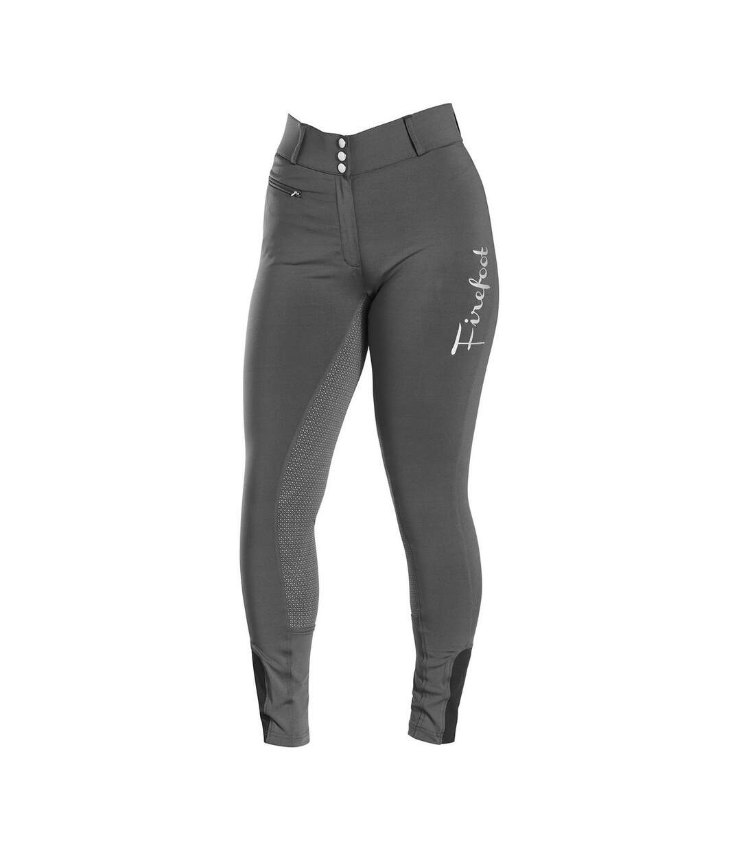 Pantalon d´équitation bankfield femme gris / noir Firefoot-1