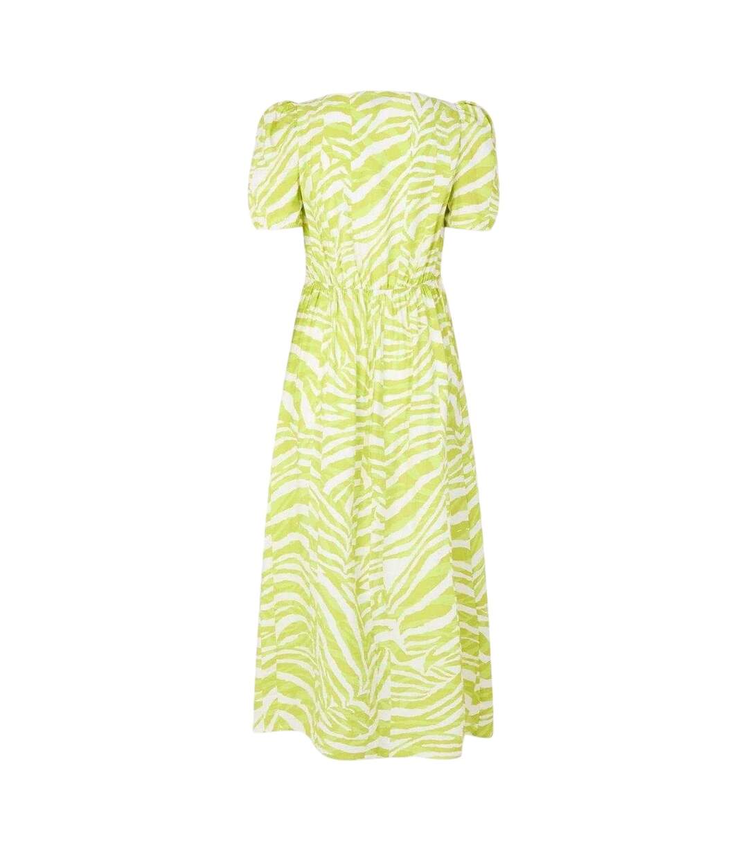 Robe Mi-longue Motif/style Imprimé Zèbre Femme Vert Clair Vif Biba-3