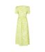 Robe Mi-longue Motif/style Imprimé Zèbre Femme Vert Clair Vif Biba-3