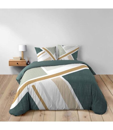 Parure de Lit 3 Pièces Zephyr 240x220cm Vert