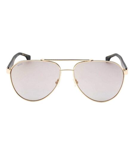 Lunettes De Soleil Motif/style Uni Homme Taille Unique Noir Jaune Or Hugo Boss