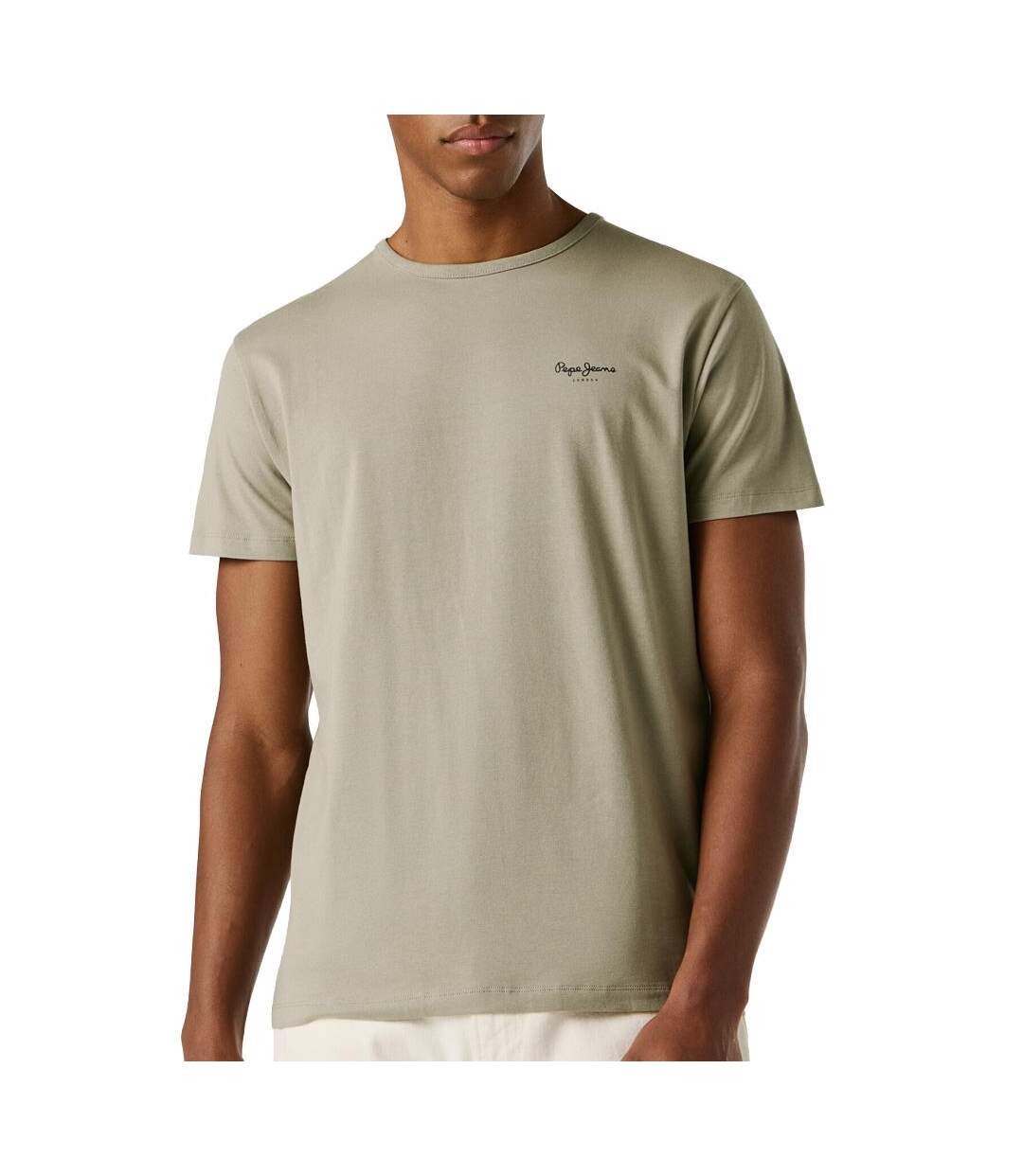 T-Shirt vert homme pepe jeans original-1