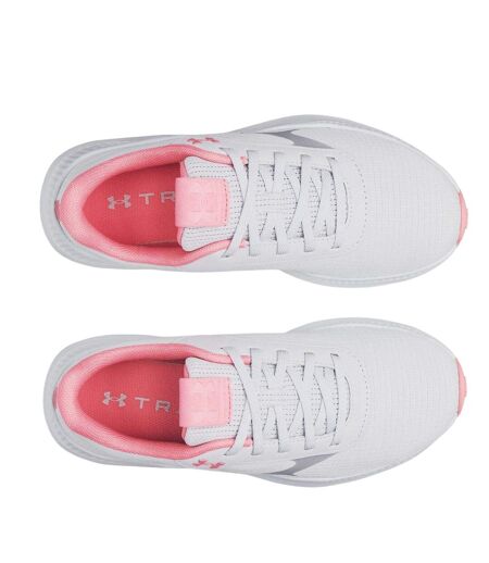 Womens/ladies Aurora Trainers Grey Pink Under Armour