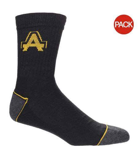 Chaussettes De Travail Homme Noir Gris Amblers