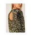 Womens/ladies sequins velvet mini dress gold Dorothy Perkins