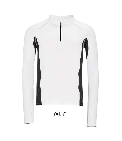 t-shirt running manches longues - Homme - 01416 - blanc
