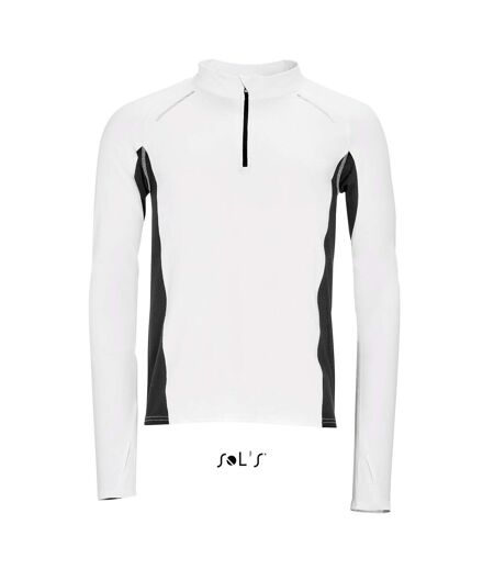 t-shirt running manches longues - Homme - 01416 - blanc