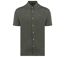 Chemise à manches courtes en lin - Homme - PATS517 - vert kaki-1
