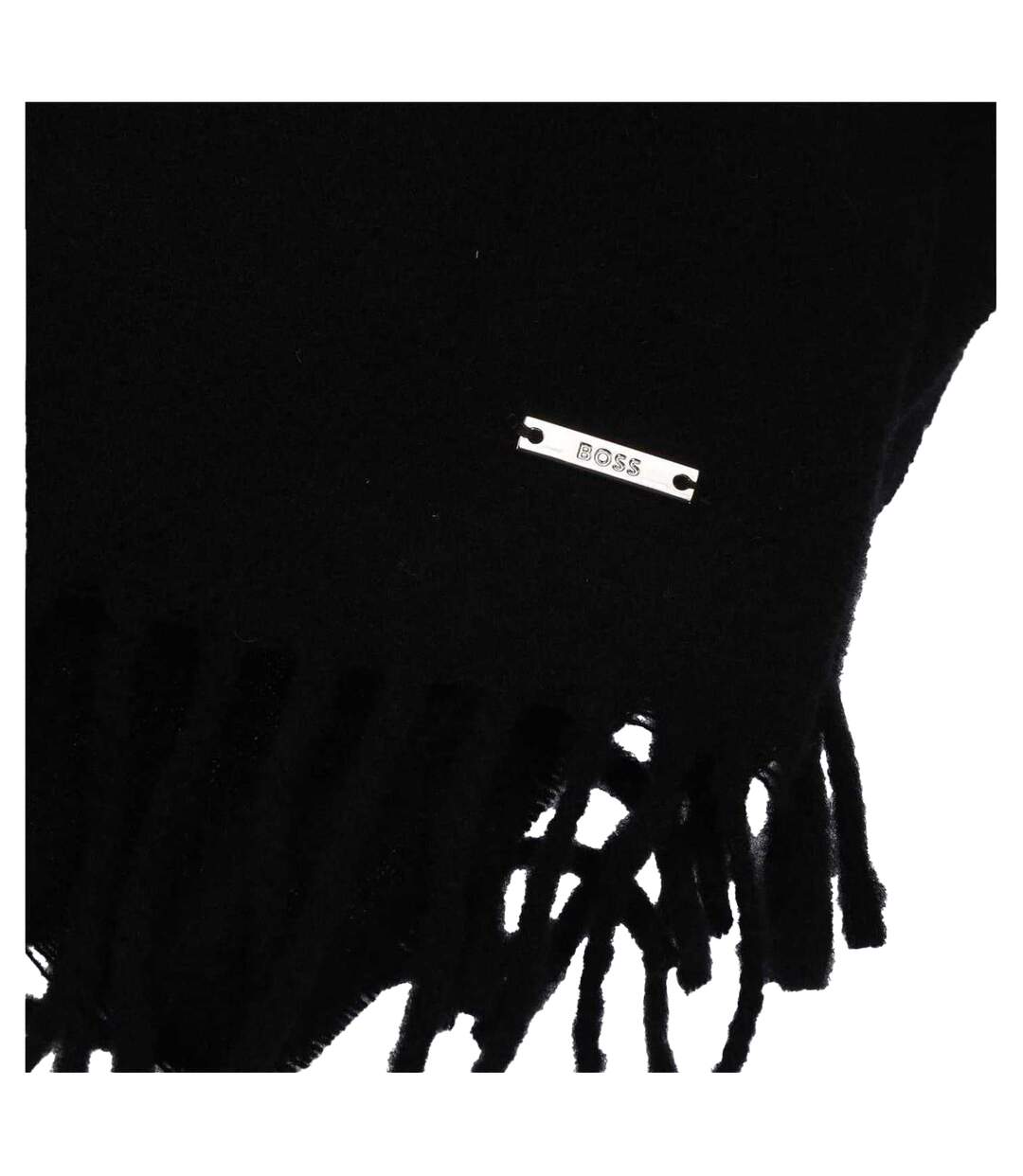 Unisex Adult Styven Fringe Scarf One Size Black Boss-3