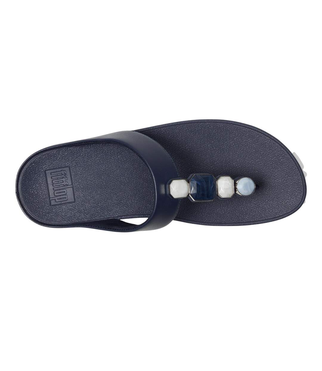Sandales Motif/style Pierre Fino Femme Bleu Nuit FitFlop-4