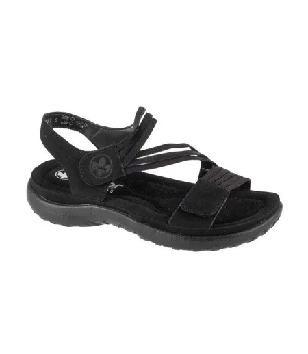 Sandales Femme Noir Rieker