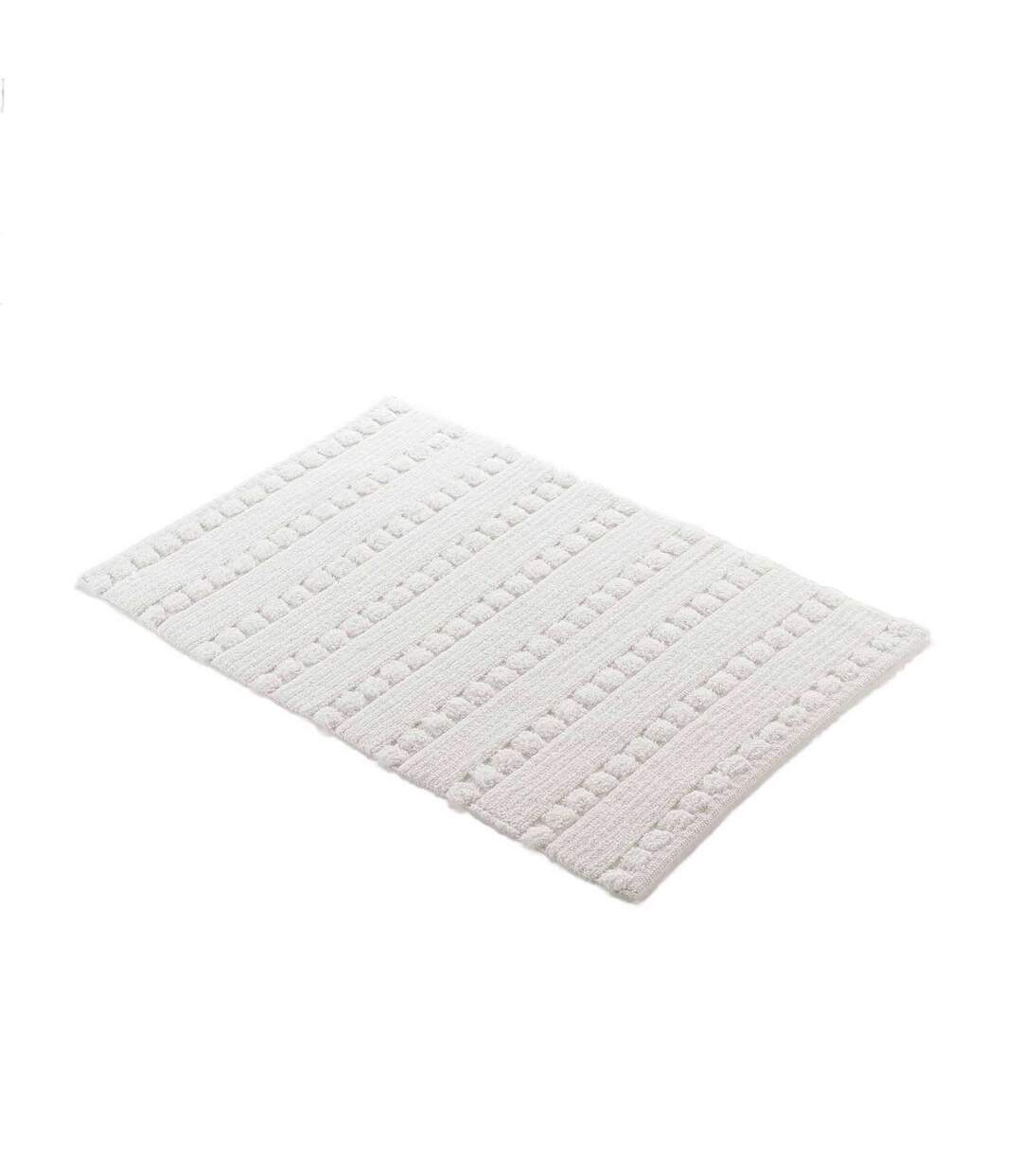 Tapis de bain Calabasa en coton tufté - 50 x 80 cm - Blanc-3