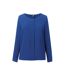 Blouse Manches Longues Roma Femme Bleu Roi Brook Taverner-1