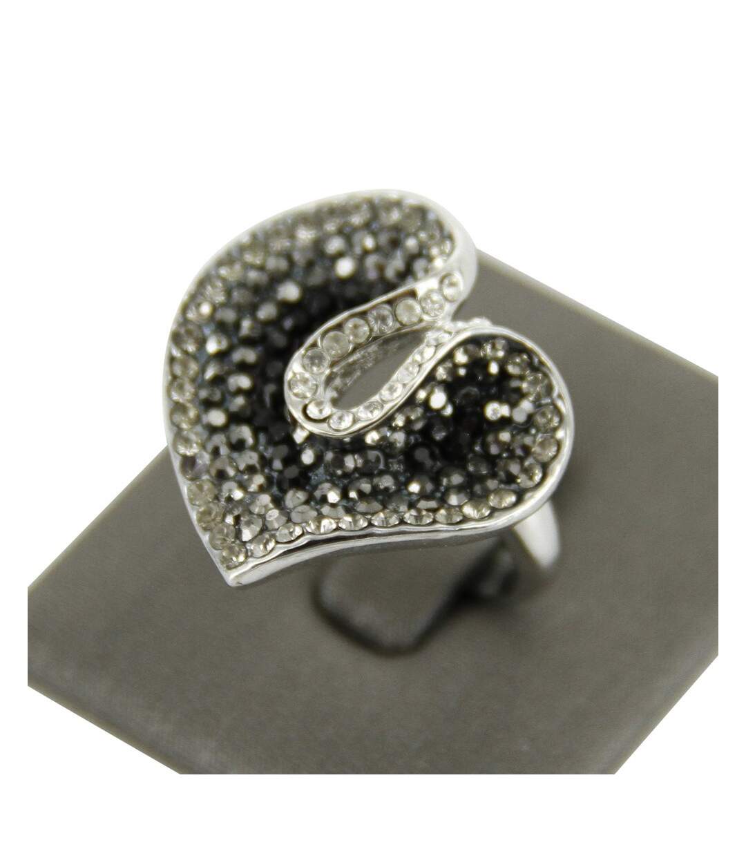 Bague Femme Feuille Strass DAPHNEE-1