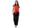 Top femme été manches courtes ERMINE uni terracotta Coton Du Monde-1