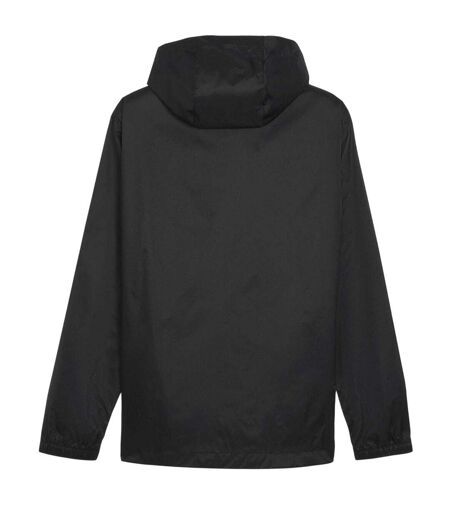 Mens Teamfinal Waterproof Lightweight Anorak  Black Puma