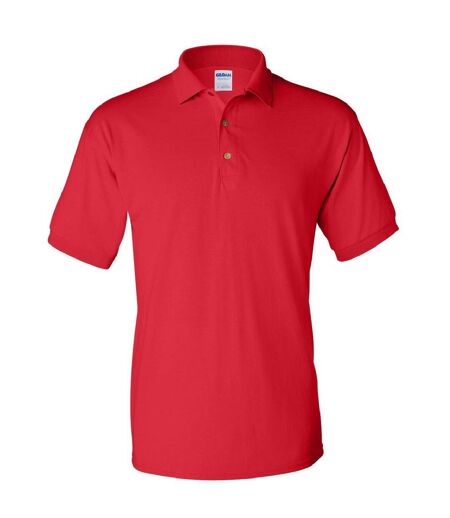 Gildan Adult DryBlend Jersey Short Sleeve Polo Shirt (Red) - UTBC496