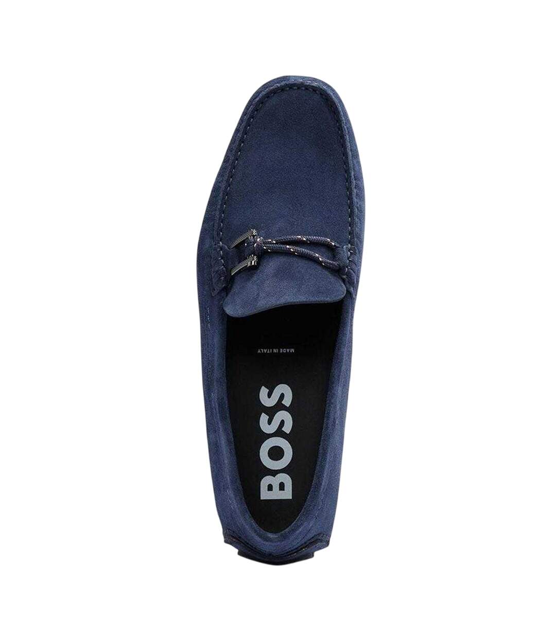 Mocassins Driver Homme Bleu Boss-4