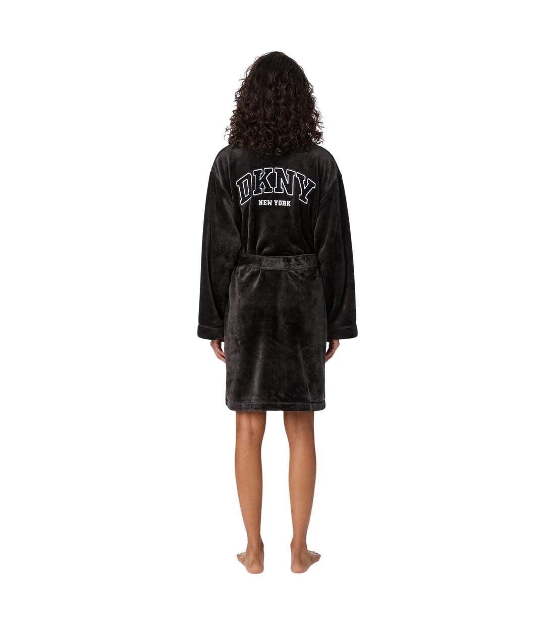 Womens/ladies Robe Black DKNY-3