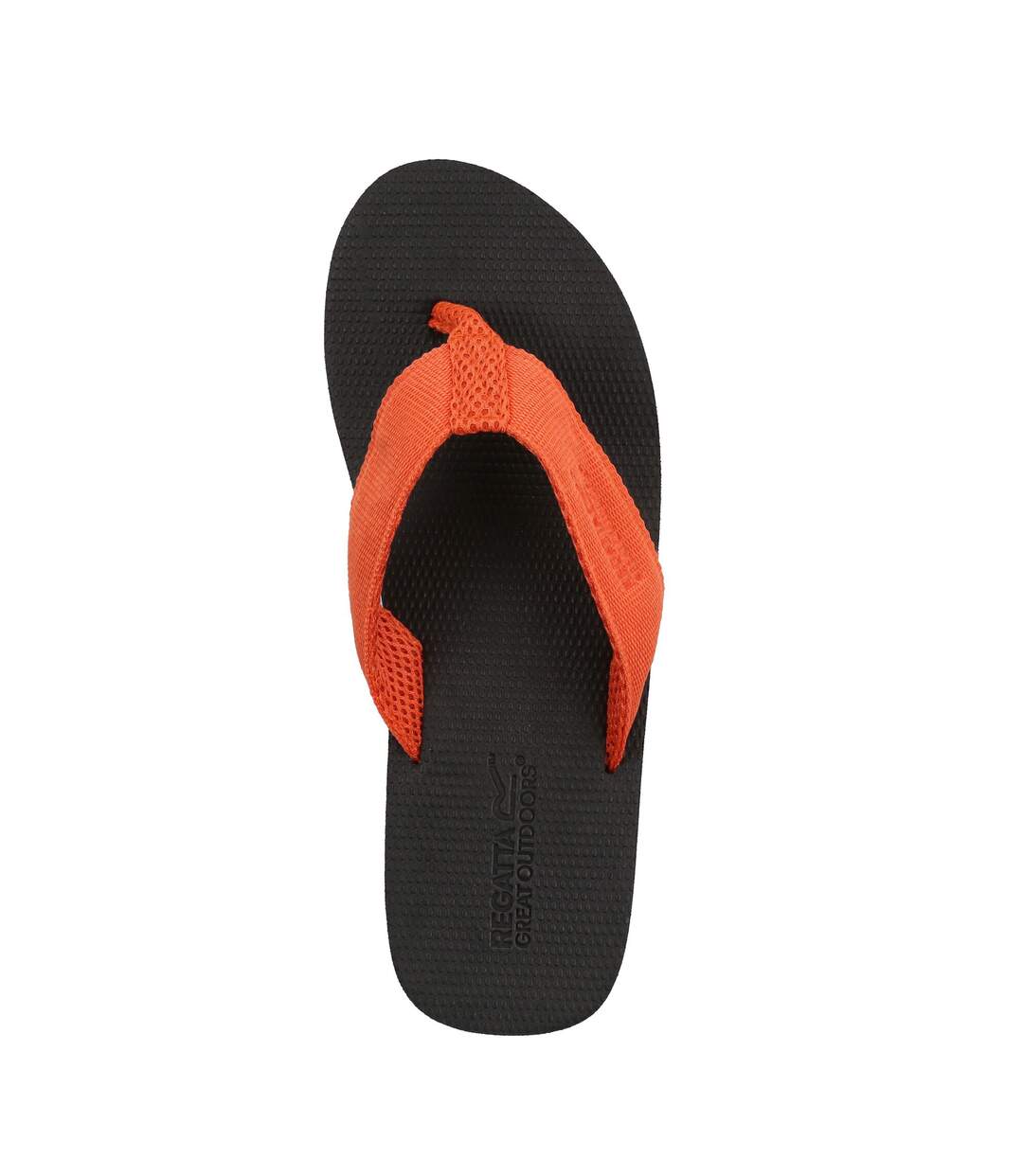 Mens rico flip flops ash/rusty orange Regatta