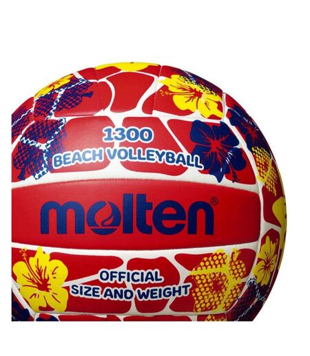 Ballon De Volley-ball Motif/style Plage Taille 5 Rouge Molten