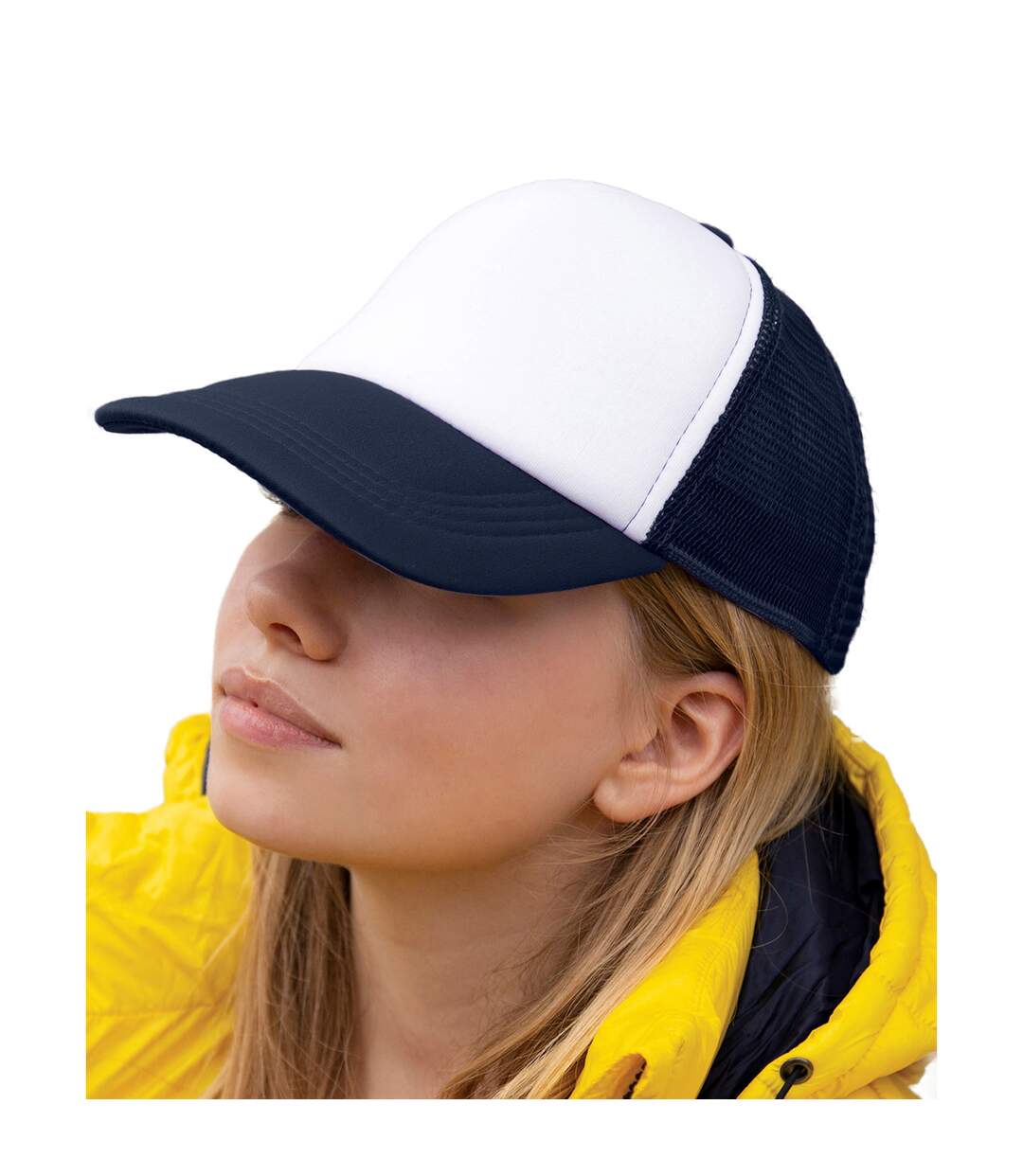 Casquette trucker detroit bleu marine / blanc Result-2