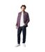 Mens Tattersall Check Long-sleeved Shirt Red Maine-1