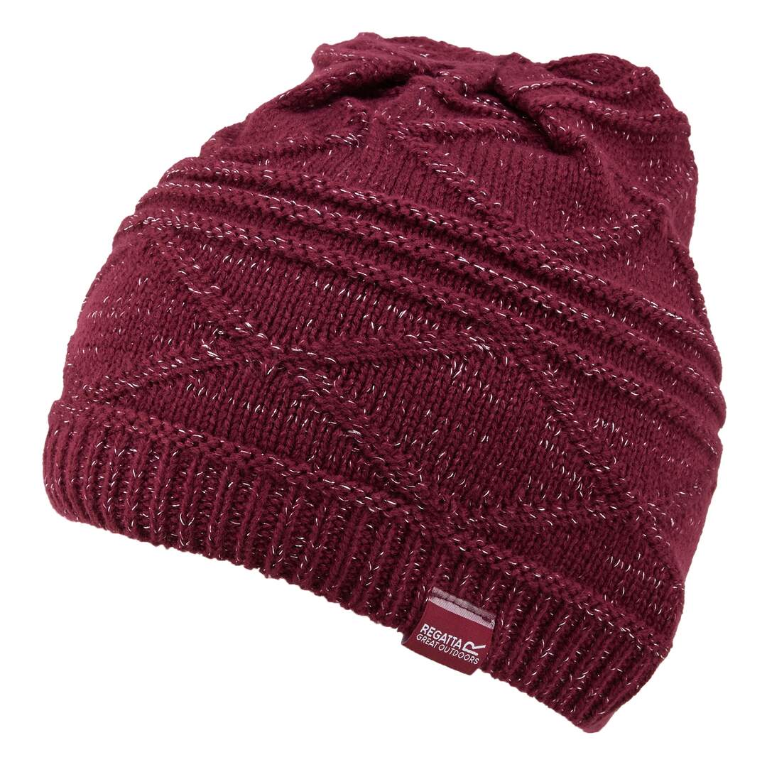 Bonnet multimix femme rouge foncé Regatta-2