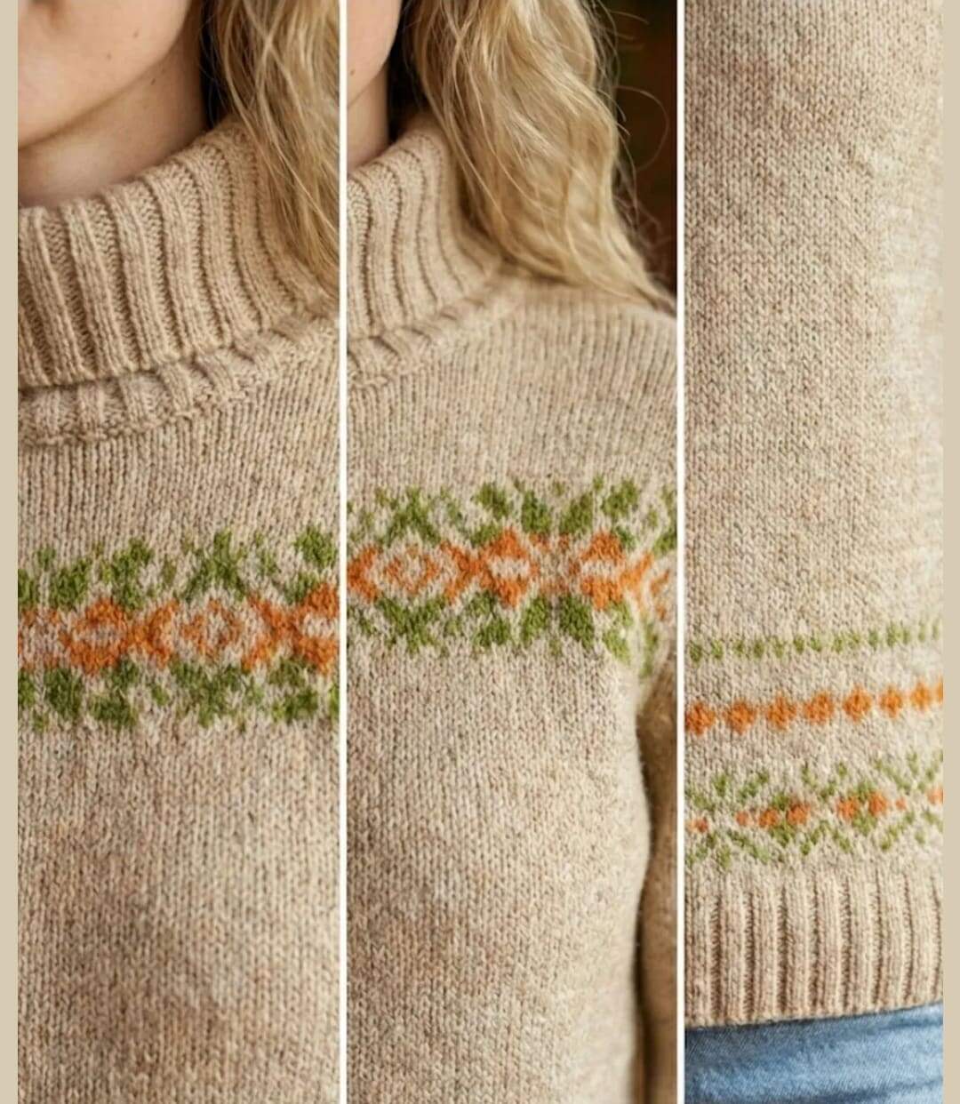 Pull col roulé UF368C-3